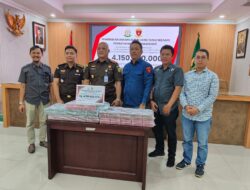 Kejari Jakut Terima Uang Pengganti 4,15 Miliar di Kasus Dugaan Korupsi Penjualan Komoditi Perum Bulog