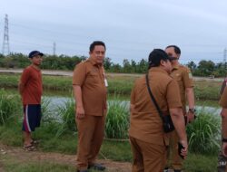 Dedi Supriadi dan Pejabat SKPD Pemkab Bekasi, Inspeksi Langsung Jebol Tanggul SP DT8 