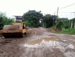 Penampakan Pada Pelaksanaan Jalan Buni Bakti -Hurip Jaya Kecamatan Babelan