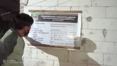 Jaling Muara Bakti Dinas Perkimtam Belum lama di Kerjakan, Sebabkan Penguna Jalan Terjatuh