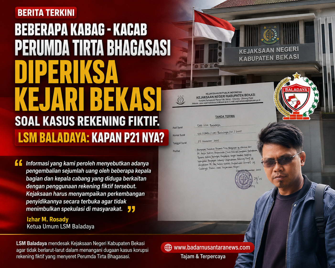 Kejaksaan Negeri Bekasi diperiksa kasus fiktif